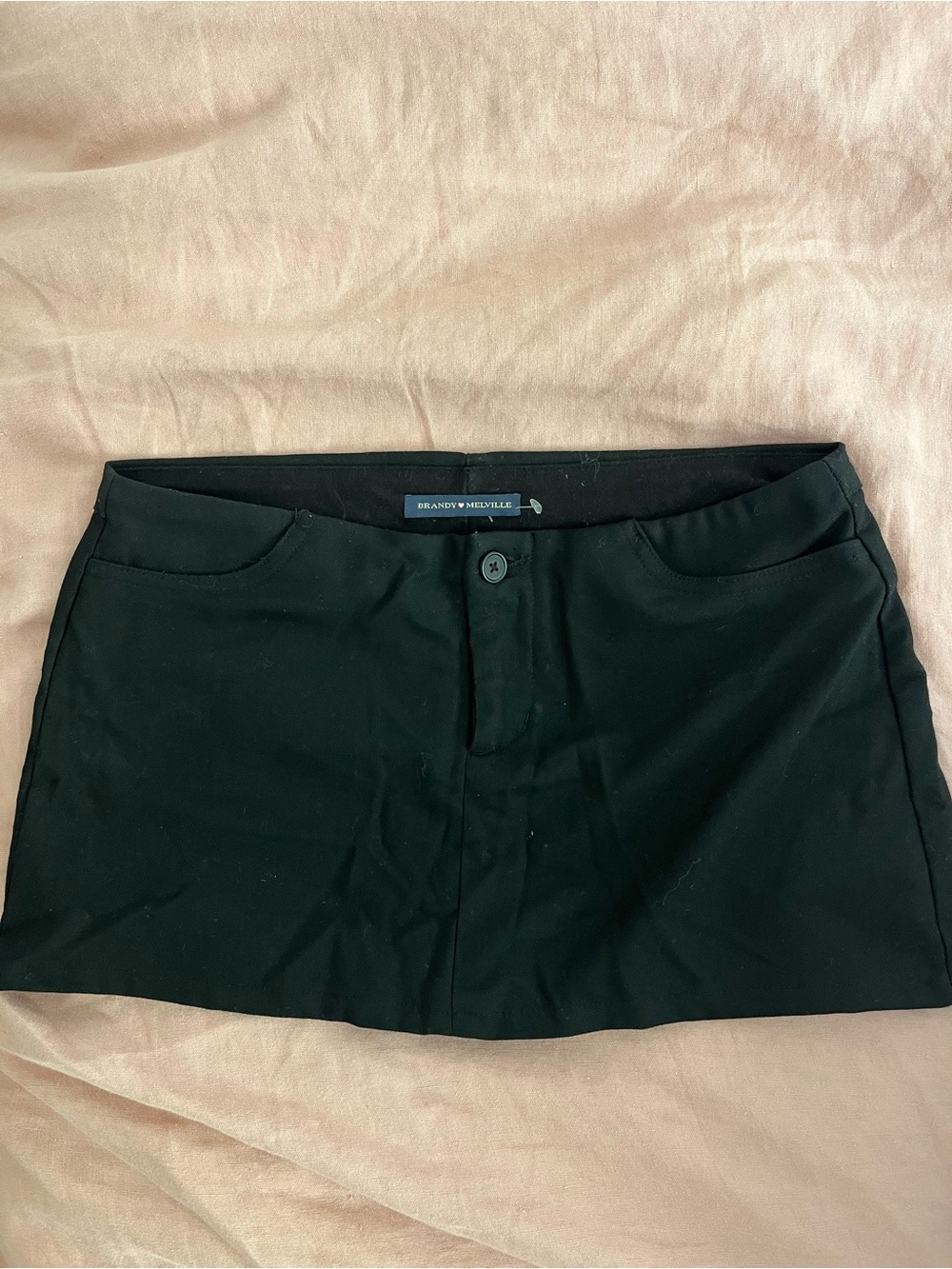 Brandy Melville Black Micro Mini Skirt